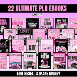 22 Digital Beauty Business Bundle – Editable eBooks, PLR & MRR, Printable Templates, DIY Beauty Guides