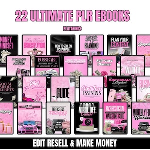 22 ebooks Digital Boss Girl Bundle – Editable PLR/MMR