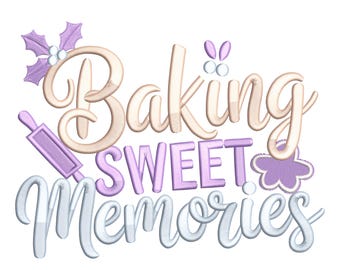 Baking Sweet Memories – Kitchen Embroidery Design
