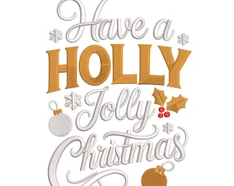 Have a Holly Jolly Christmas – Stickmuster