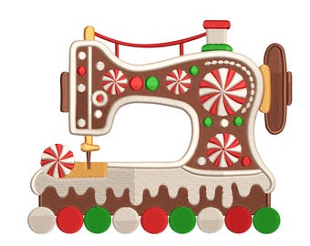 Gingerbread Sewing Machine Embroidery Design