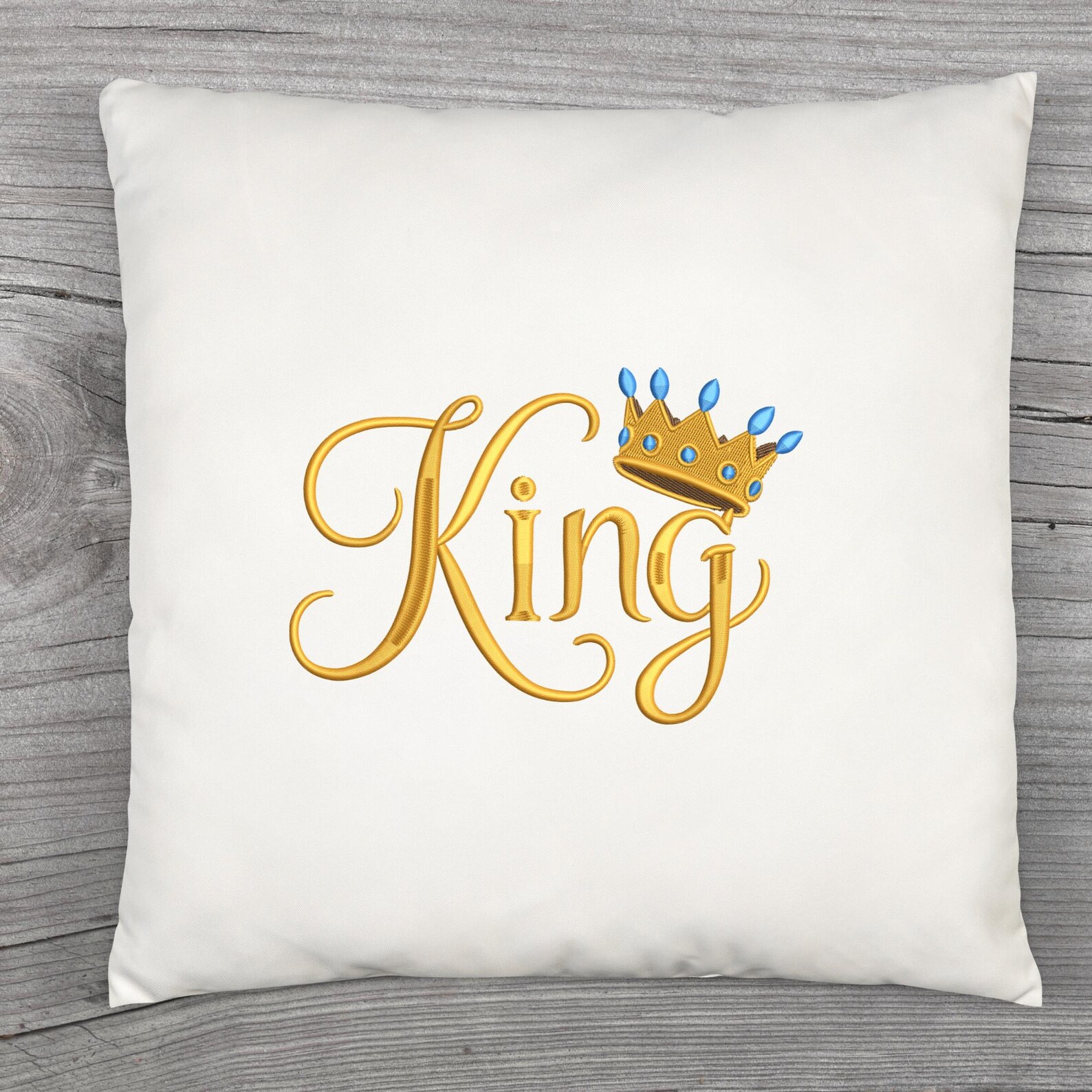 Script Crown King Embroidery Design, Royal Crown Script Machine Embroidery File ...