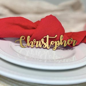 Cartões de lugar de madeira personalizados, placas de nome para festas/eventos, placa de nome de madeira, cartões de lugar, configuração de lugar, cartões de lugar de casamento personalizados