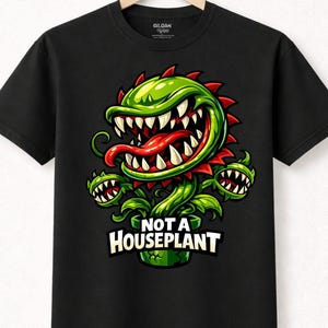 面白いハエトリソウTシャツ｜観葉植物ではありません｜食虫植物好きへの完璧なギフト、植物好きへのギフト、植物好きへのギフトアイデア