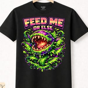 Lustiges Pinguicula-Shirt | Füttere mich, sonst gibt's Ärger! | Perfektes Geschenk für Liebhaber fleischfressender Pflanzen, Geschenkidee für Pflanzenfreunde