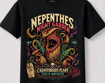 Camiseta Nepenthes: um presente perfeito para amantes da natureza, para quem curte granola, para quem gosta de receber amigos ao ar livre, para quem aprecia criaturas fantásticas e para quem preza pelo respeito às plantas locais.