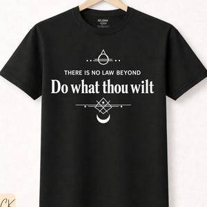 Thelema Shirt for True Will Seekers a Spiritual Gifts for seekers of Aleister Crowley, Book of the law, Liber AL vel Legis Every man a star