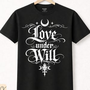 Thelema Shirt for True Will Seekers a Spiritual Gifts for seekers of Aleister Crowley, Book of the law, Liber AL vel Legis Do what thou wilt
