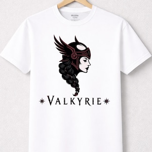 T-shirt gothique Freyja, déesse de la fertilité et du paganisme nordique, cadeau hellénistique et ésotérique, t-shirt gothique pour maman gothique. Déesse nordique
