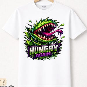 Funny Arcade Venus Flytrap shirt | hungry again | perfect gift for carnivorous plant lovers, gifts for plant lovers, plant lover gift idea