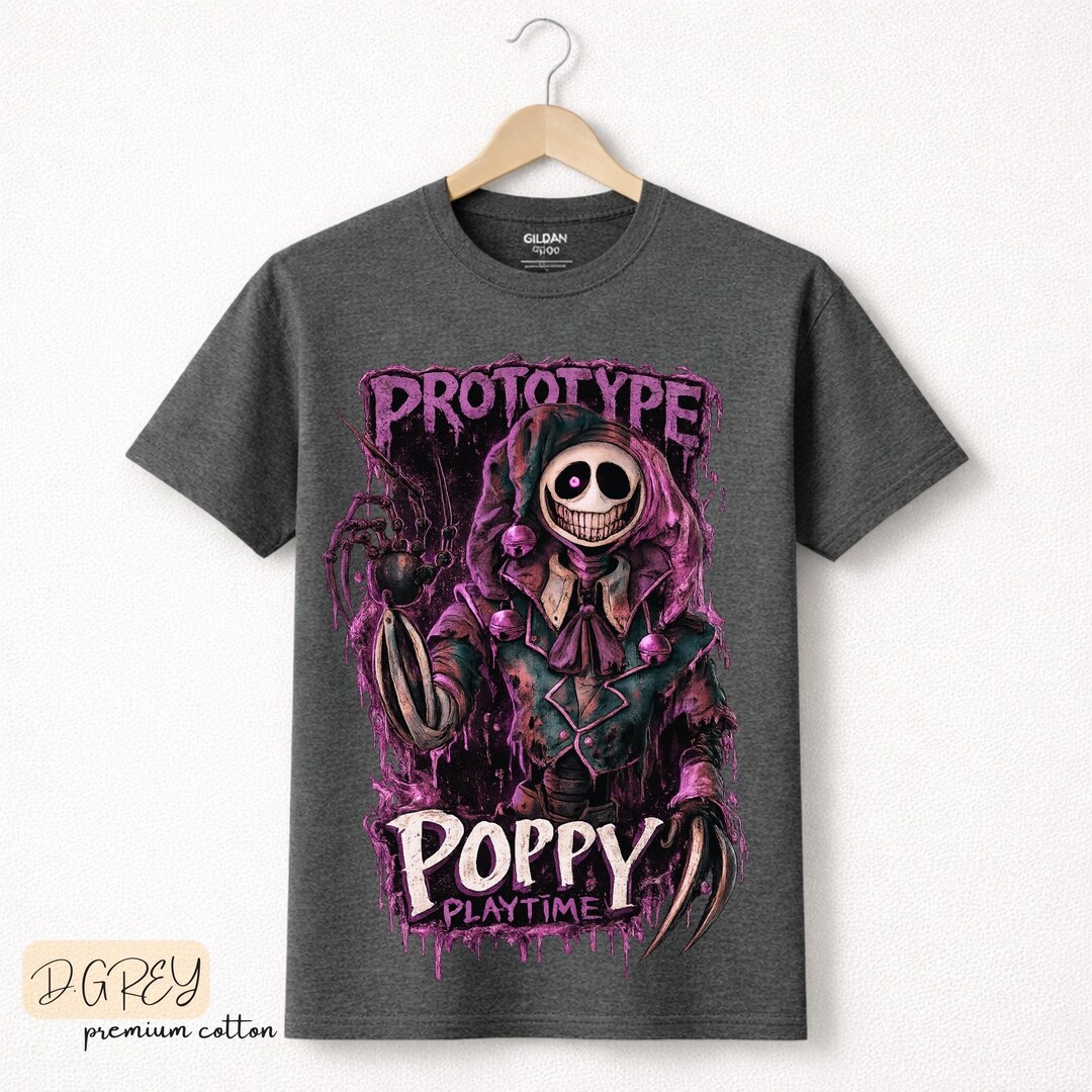The Prototype Poppy Playtime Shirt I Run. Huggy is Coming, Poppy ...