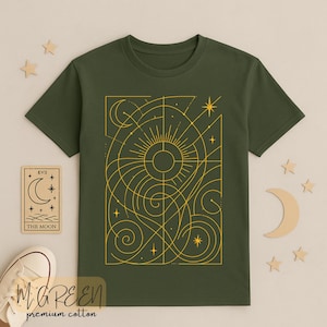 Golden Sacred Fibonacci Minimal Tee Aesthetic Geometry Shirt for Math Lovers and Design Fans, Spiral, Ratio, Abstract, Sacred, Minimalist