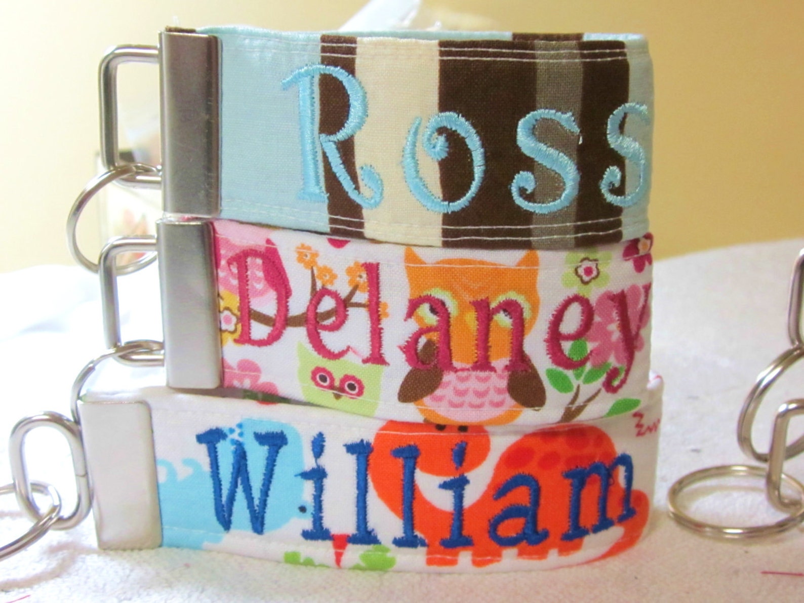 Set of 2 Tags With Name on Front and Phone Number on Back Etsy