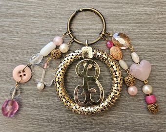 Upcycled Barbie Pink Keychain