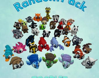Random Pack 3D Printed Mini Flexi Animals | Fidget Pocket Pals | Surprise Pack of Mini Animals