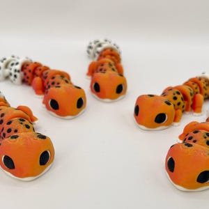 Spotted Gecko | 3D Printed Gecko | Animal Pocket Pal | Articulated Flexi Animal | Reptile Lover Gift |