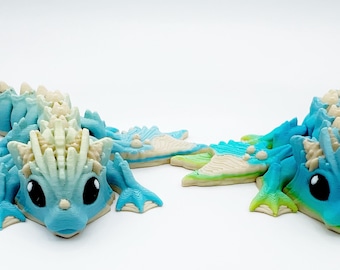 3D Printed Ocean Dragon| Ocean Dragon | 3D Printed Ocean Animal | Animal Pocket Pal | Dragon Pocket Pal | Gift for Dragon Lover