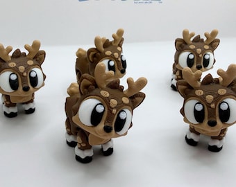 3D Printed Reindeer| Holiday Fidget | Christmas Gift | Stocking Stuffer