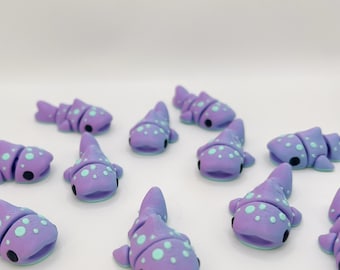 3D Printed Mini Articulated Whale Shark: Wiggly Ocean Animal