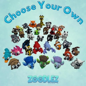 NEW ANIMALS! Choose Your Own MINI Bright Eyed Pocket Pal| 3D Printed Mini Animals| Flexi Animal | Mini Fidget Animals| Sensory Fidget Animal