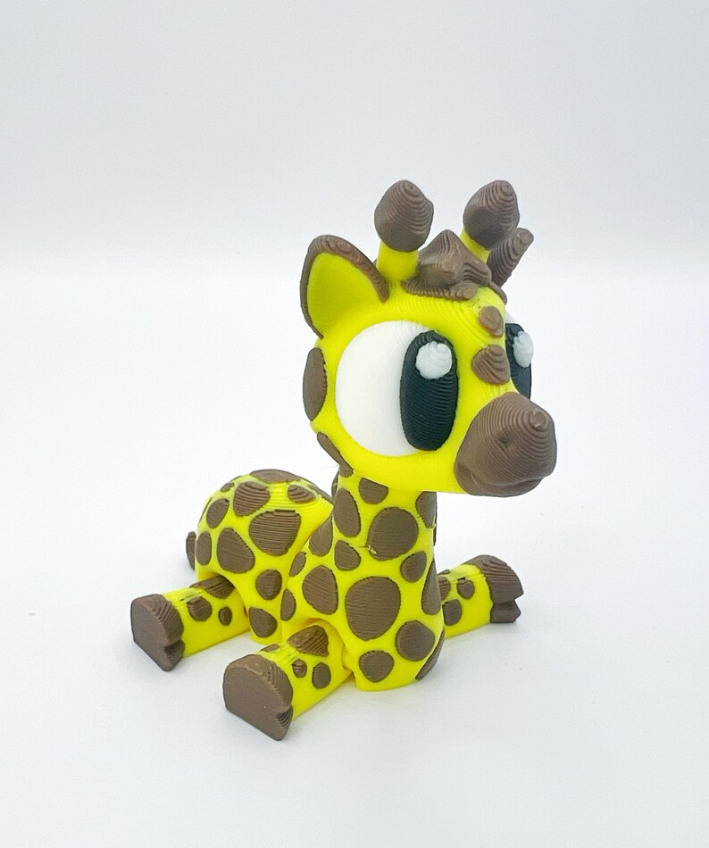 3D Printed Giraffe Fidget | Flexible Articulated Animal Figure ...