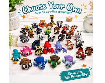 3D Printed Mini Fidget Animals | Choose Your Own