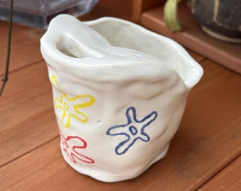 Organic Abstract Flower To-Go Mug