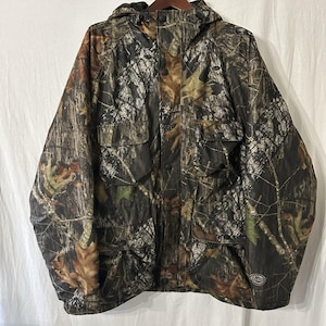 Vintage Dickies Camo Mossy oak Jacket XL Full Zip Hooded Thermal Lined Pockets image 1