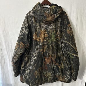 Vintage Dickies Camo Mossy oak Jacket XL Full Zip Hooded Thermal Lined Pockets image 9