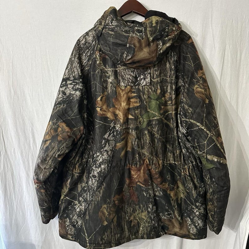 Vintage Dickies Camo Mossy oak Jacket XL Full Zip Hooded Thermal Lined Pockets image 9