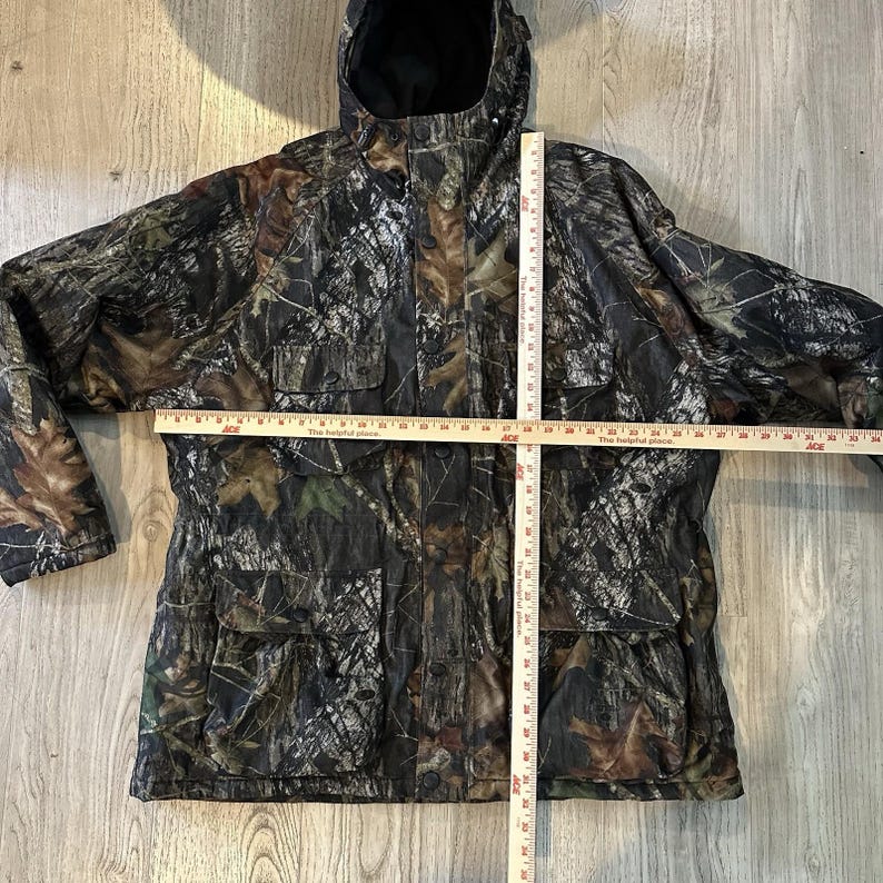 Vintage Dickies Camo Mossy oak Jacket XL Full Zip Hooded Thermal Lined Pockets image 12