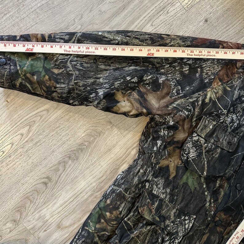 Vintage Dickies Camo Mossy oak Jacket XL Full Zip Hooded Thermal Lined Pockets image 13