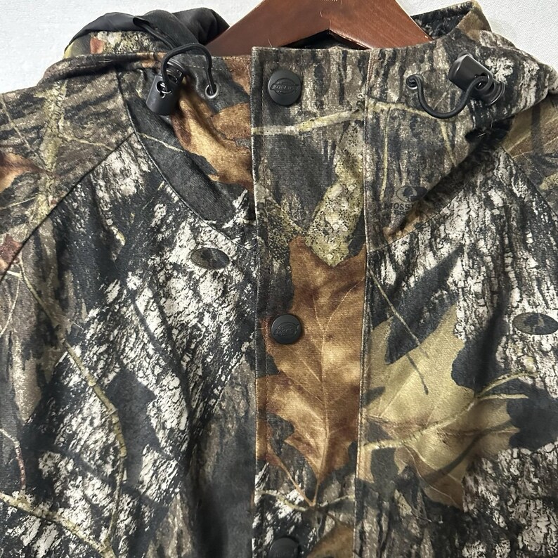 Vintage Dickies Camo Mossy oak Jacket XL Full Zip Hooded Thermal Lined Pockets image 4