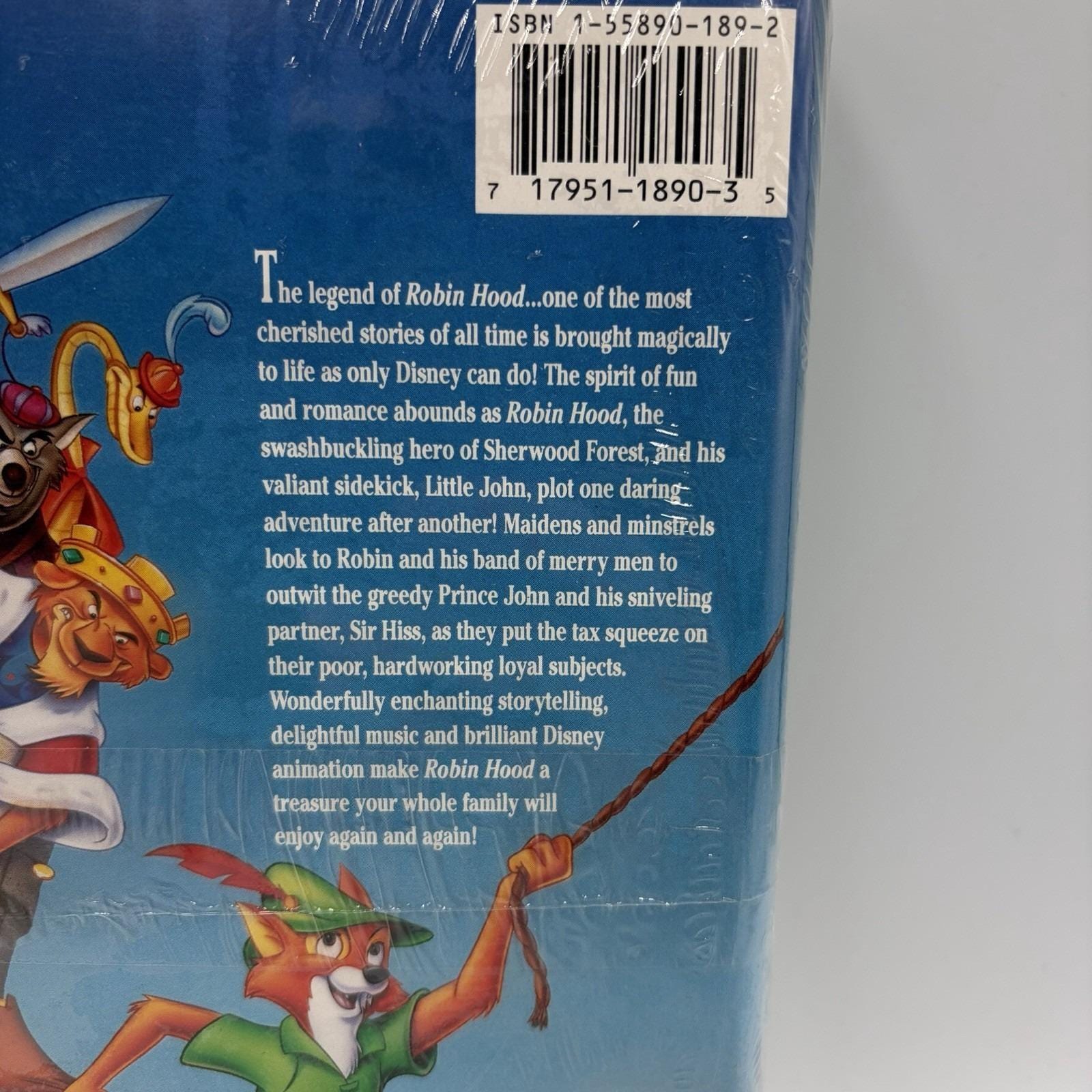 Disney's Robin Hood Black Diamond Vhs Factory Sealed New 91521 - Etsy