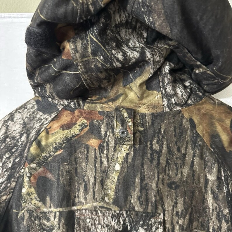 Vintage Dickies Camo Mossy oak Jacket XL Full Zip Hooded Thermal Lined Pockets image 10