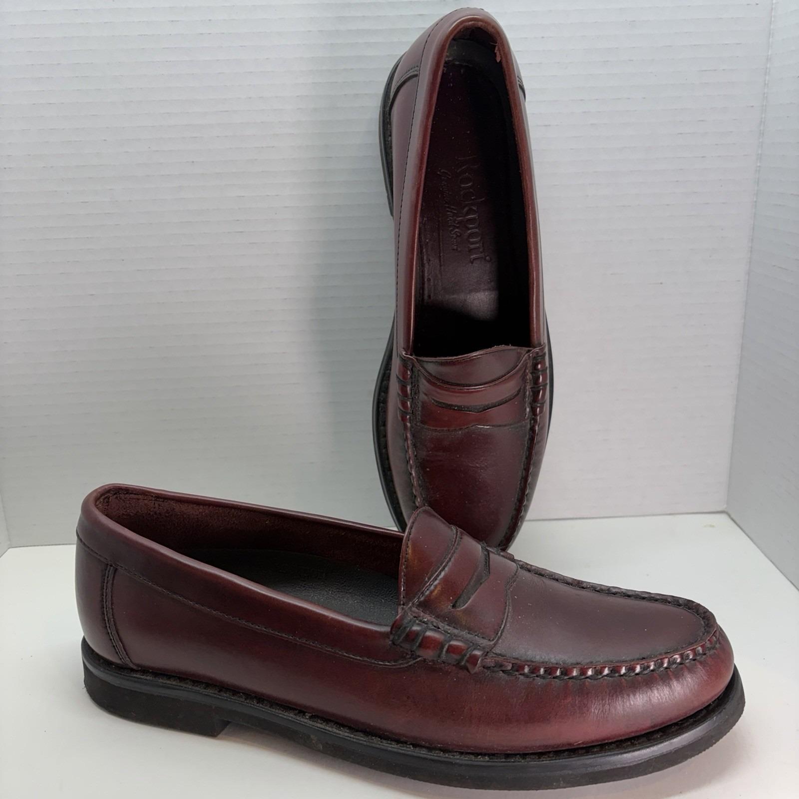 Rockport Hand Sewn Leather Penny Loafers Burgundy Size 12 M - Never Worn Men main image 4