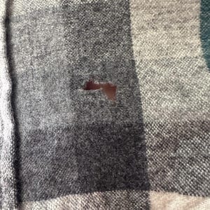 Vintage Pendleton Blue Faded Flannel Shirt Mens M Plaid 100% Virgin Wool USA image 5