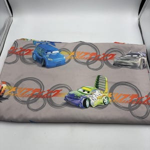 Disney Pixar Cars Flat Sheet Only Full 81x96 Gray Lightning McQueen Jay Franco