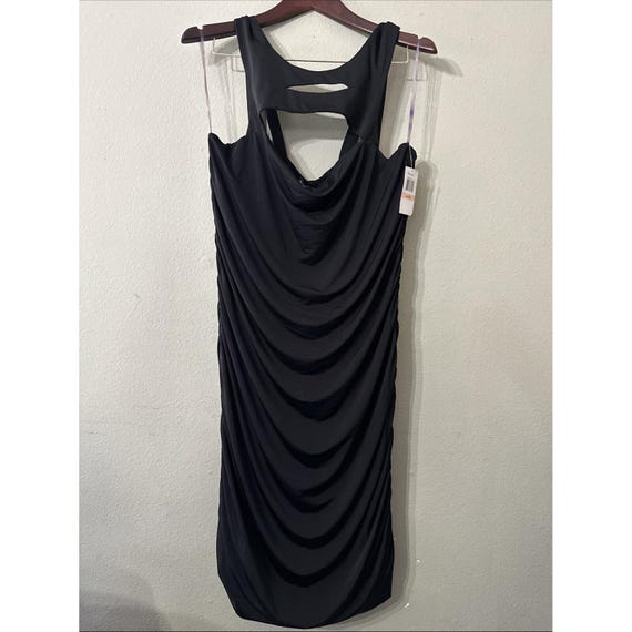 Baby Phat Strappy Ruched dress size 2X Y2K Black NWT PurplRain