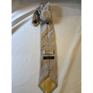 Official Vintage Donald J Trump Signature Series Tie Silver