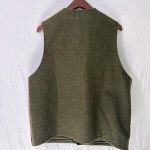 VTG C.C Filson Wool Vest Mens Size 46 Green USA Made Style 20 Hunting Workwear image 6