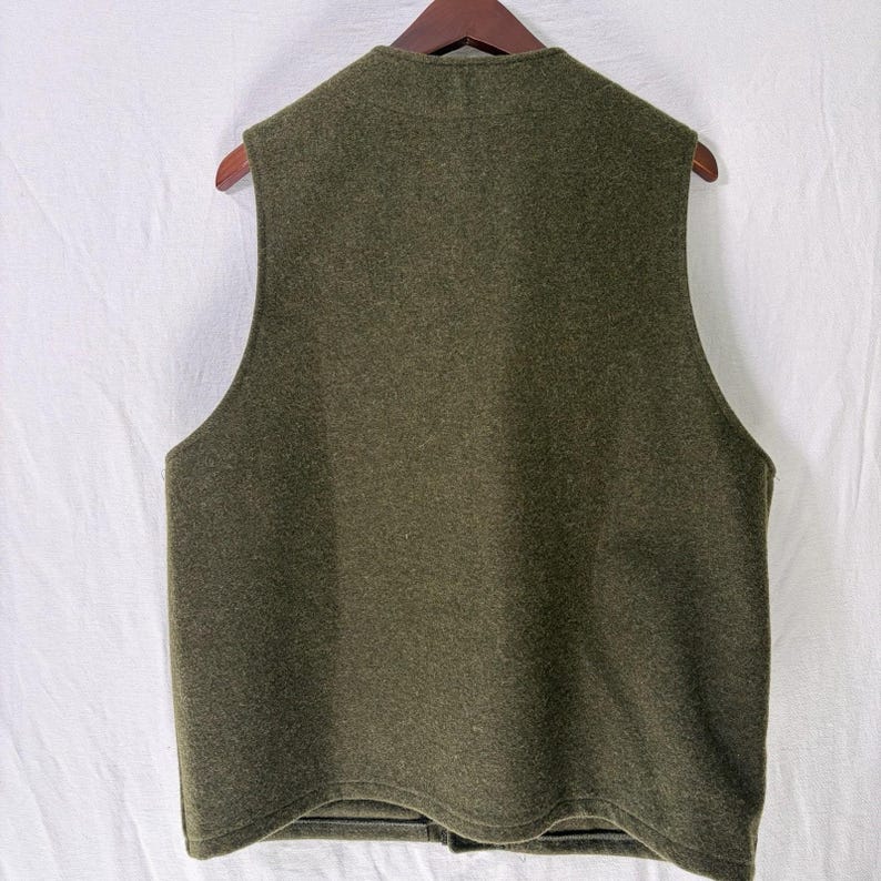 VTG C.C Filson Wool Vest Mens Size 46 Green USA Made Style 20 Hunting Workwear image 6