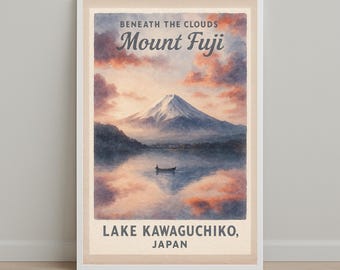 Mount Fuji Poster— Vintage Poster (Digital Download)