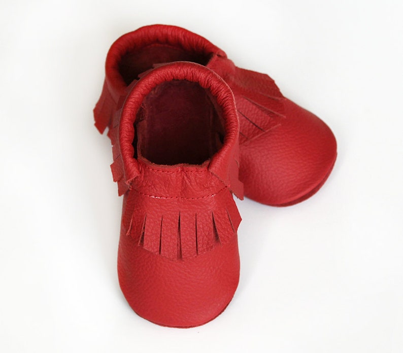 Leather baby moccasin toddler moccs soft-soled shoe handmade | Etsy