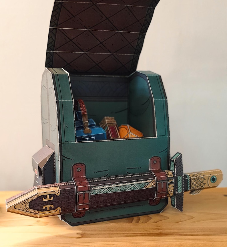 Paladin Backpack Papercraft Template – Digital Download - Dnd Dice ...