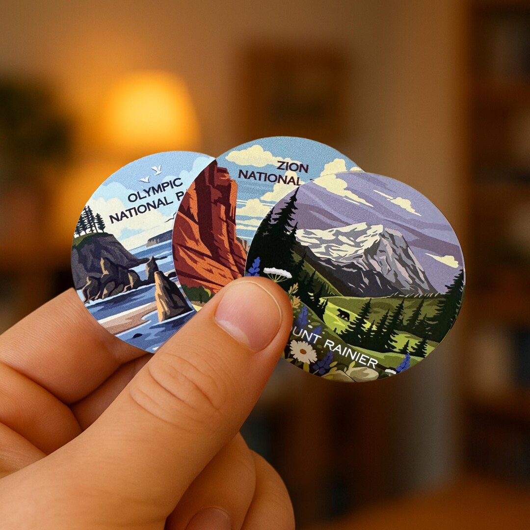 National Parks Stickers – US Landmark Decals, Waterproof Vinyl Set - Etsy
