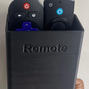 Monogrammed Remote Holder | PETG Wall Mount | No More Lost Remotes