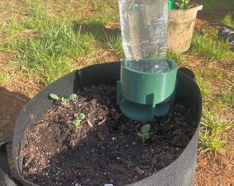 3D Printed Garden Hydrator: 2-Liter Slow-Drip Bottle Attachment - PETG Plastic
