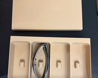 4-Slot Desk Glasses Case | 3D Printed Quad Eyewear Organizer | Modern Office Gift