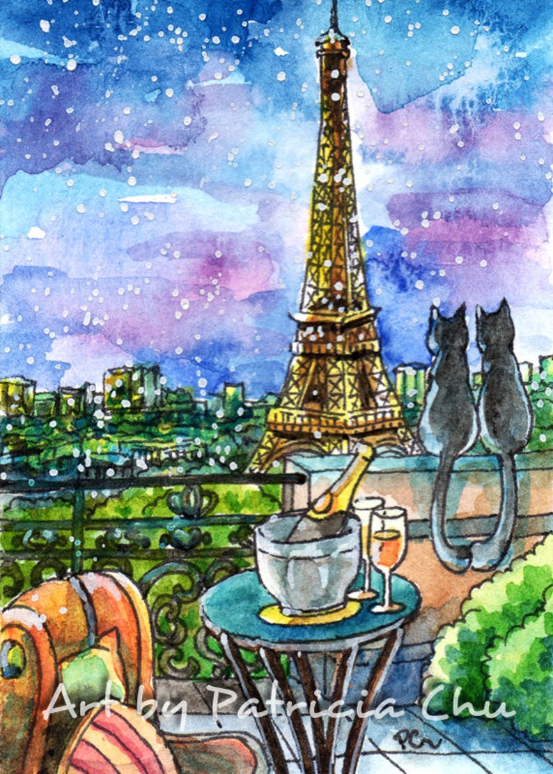 Aceo Limited Edition Art Print 2 5 X 3 5 Inches Love In Paris Animal Citiscape Art From Original Painting By Patricia Chu Artist Trading Cards Art Collectibles Kromasol Com Aceo Limited Edition Art Print 2 5 X 3 5 Inches Love In Paris Animal Citiscape Art From Original Painting By Patricia Chu Artist Trading Cards Art Collectibles Kromasol Com
